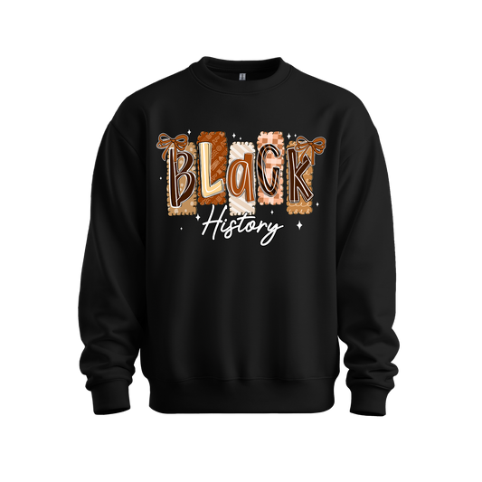 Black History Patterns Sweatshirt
