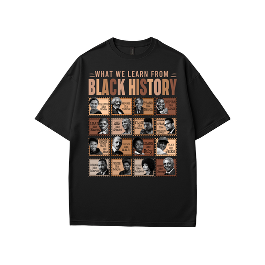 What We Learn from Black History (Boxes) T-Shirt