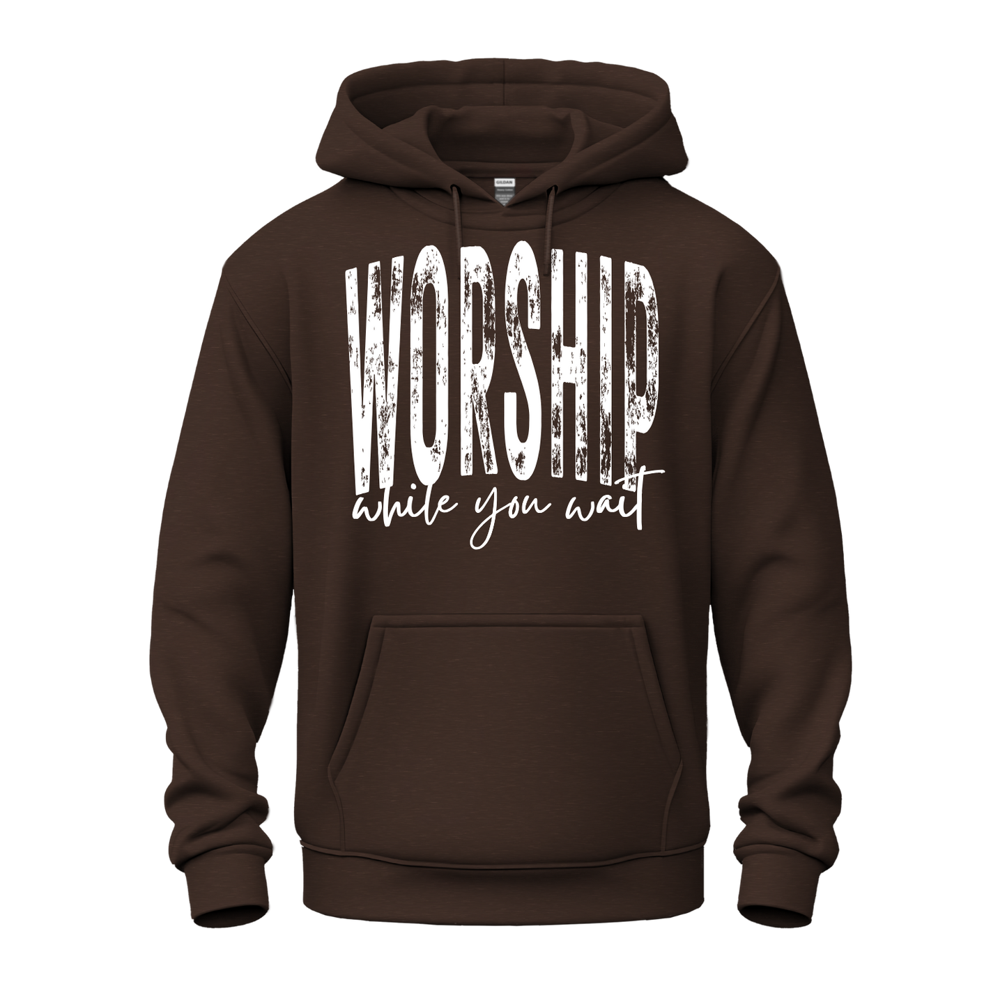 Worship While You Wait Hoodie