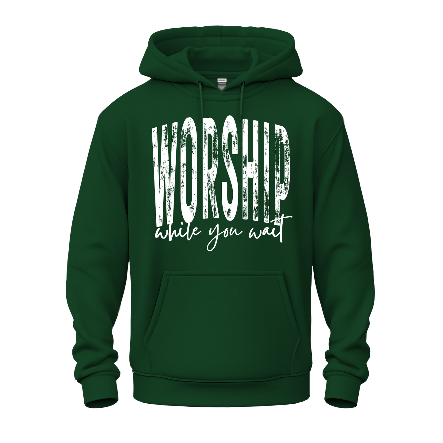 Worship While You Wait Hoodie