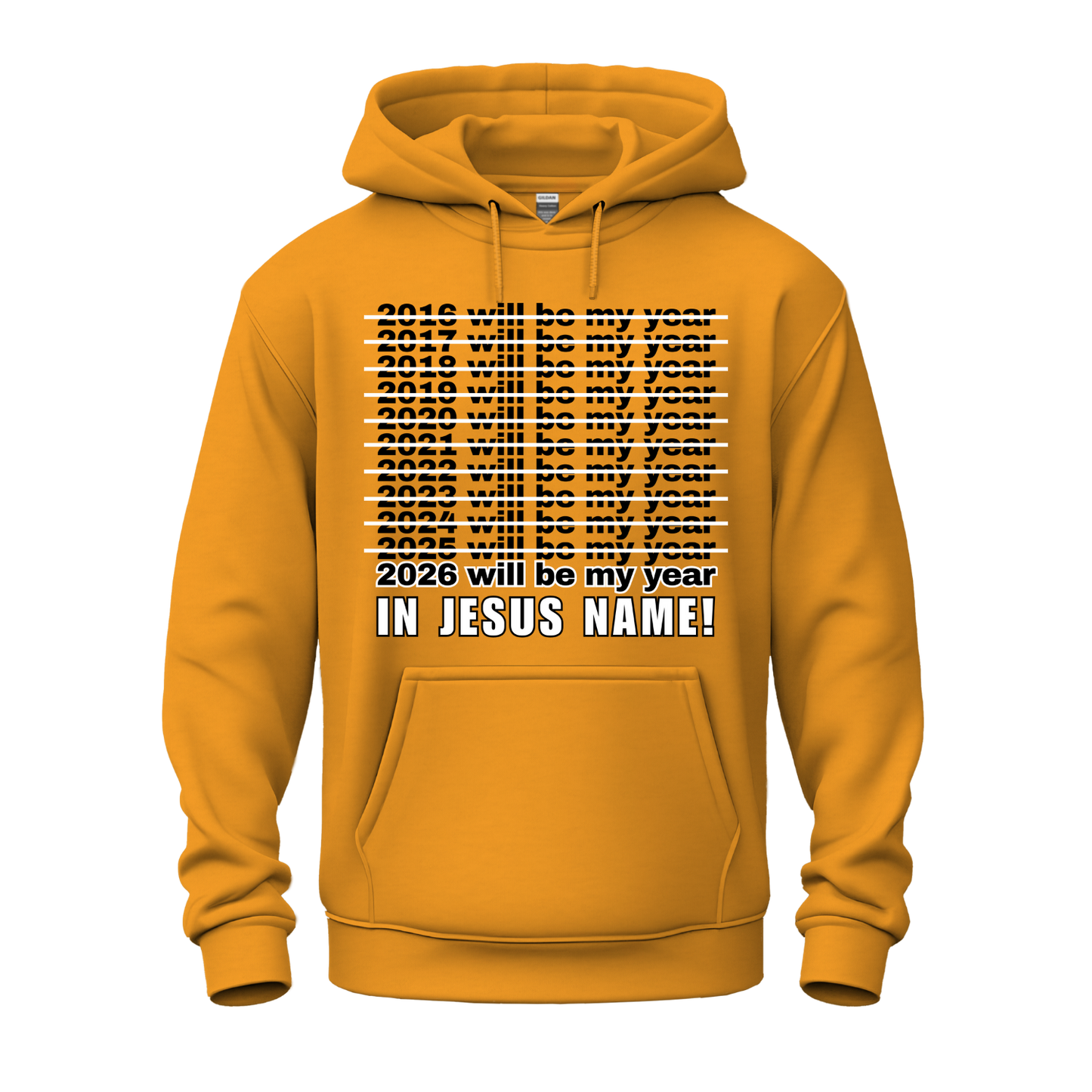 2026 Will Be My Year - In Jesus Name Hoodie
