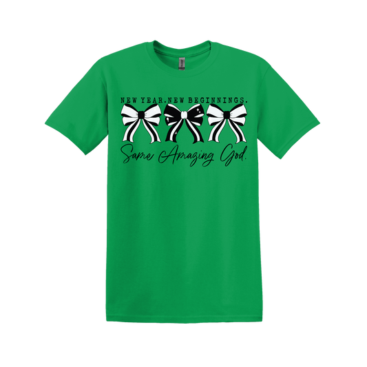 New Year. New Beginnings. Same Amazing God T-Shirt